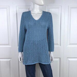 NOMI women's blue knit sweater XL